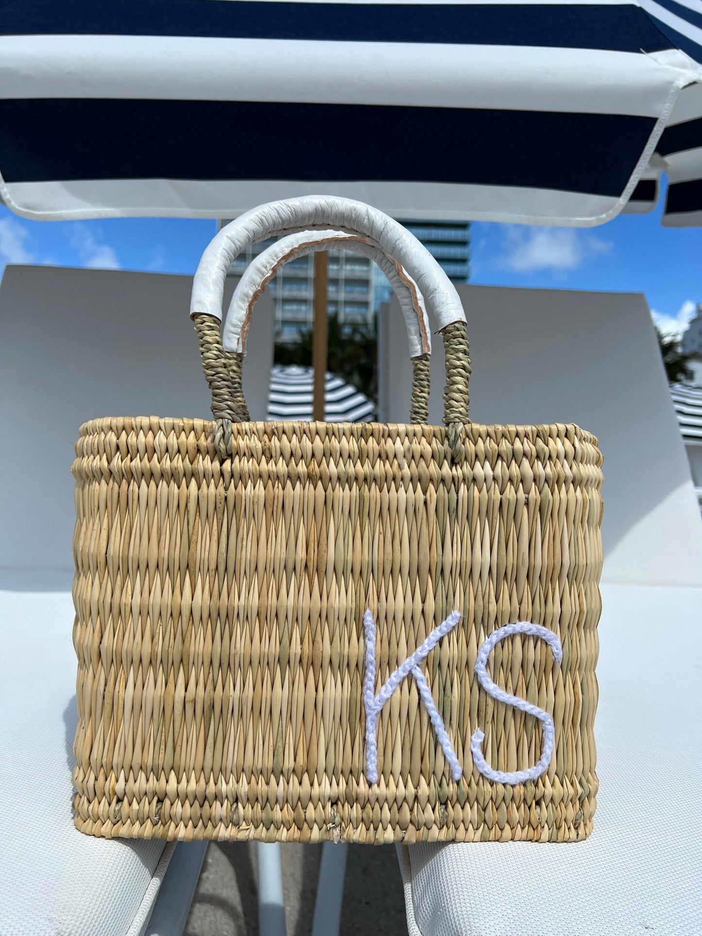 Monogram Structured Weave Bags