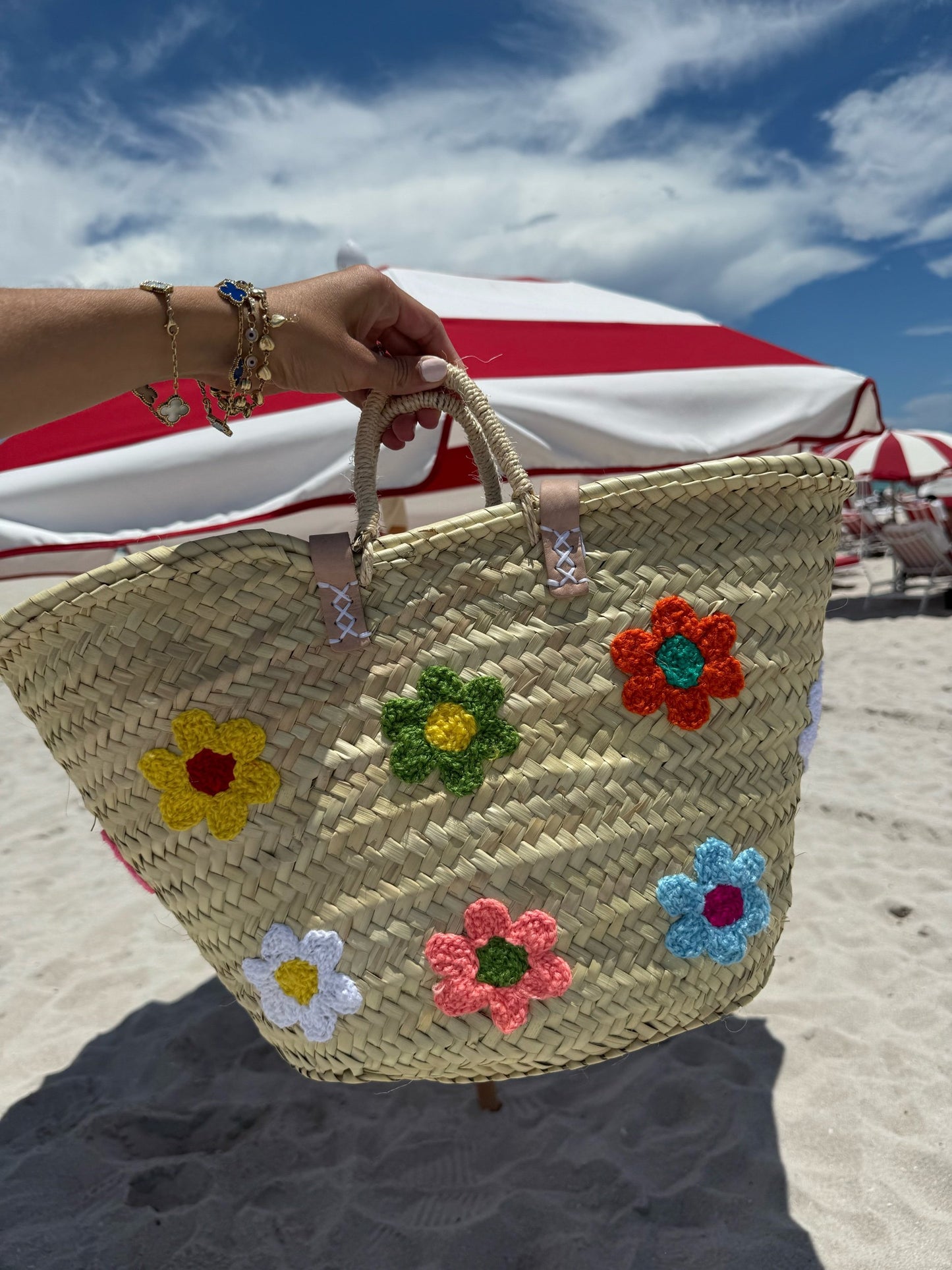 Multi Color Floral Tote