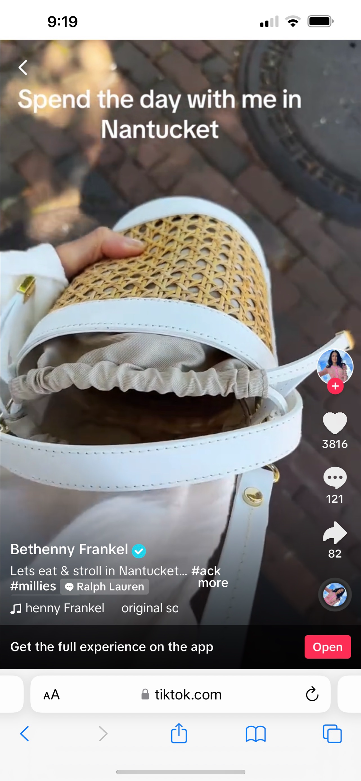 White Cane Wicker Bucket Bag
