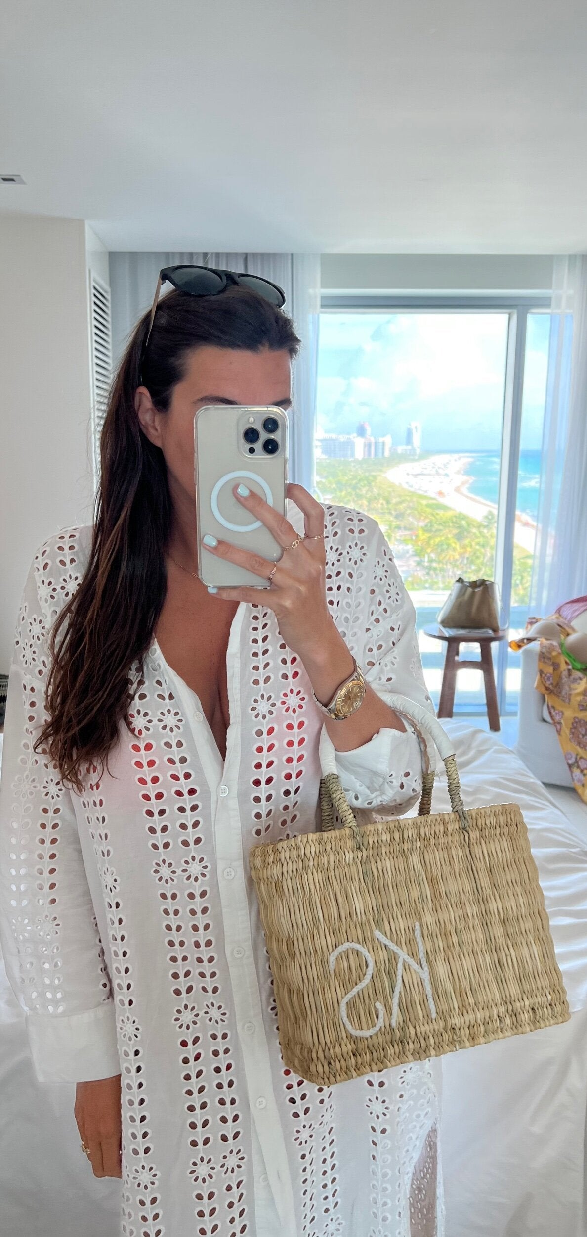 Monogram Structured Weave Bags