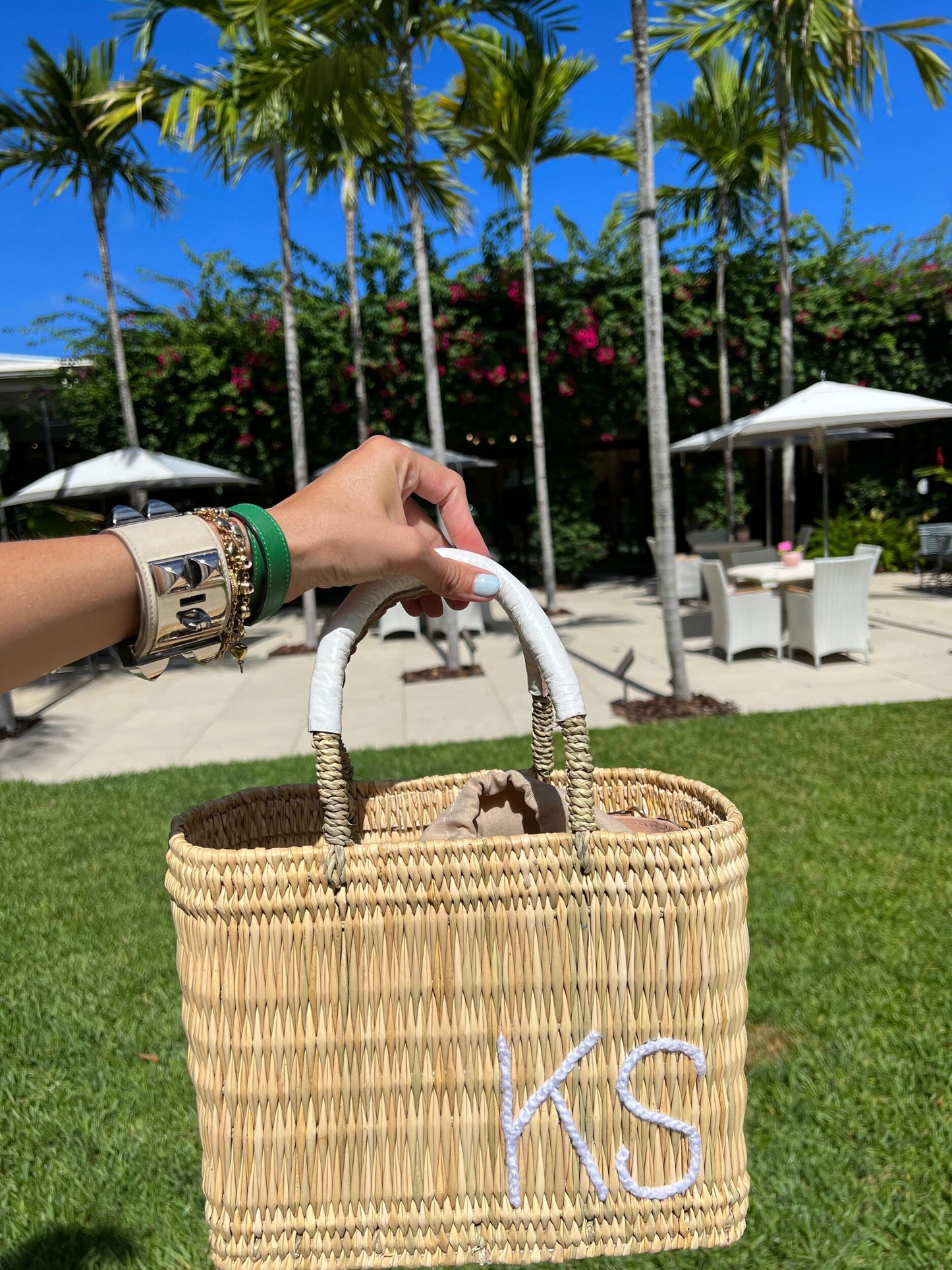 Monogram Structured Weave Bags