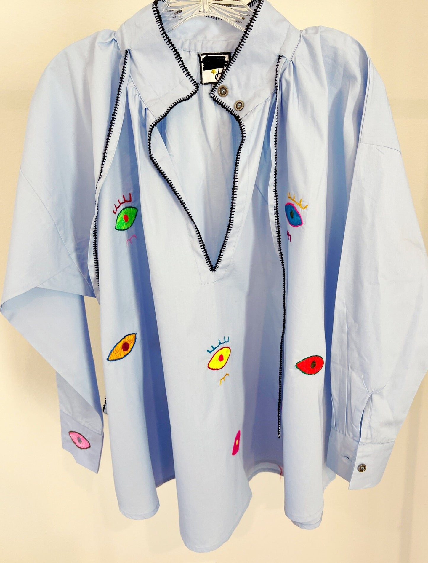 Blue Evil Eye Blouse