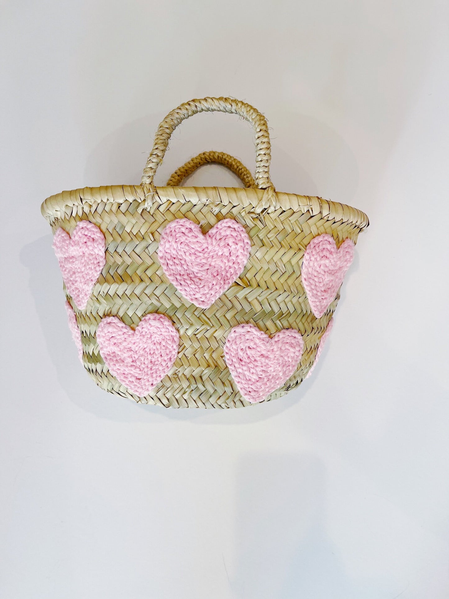 Mini Light Pink Heart Basket
