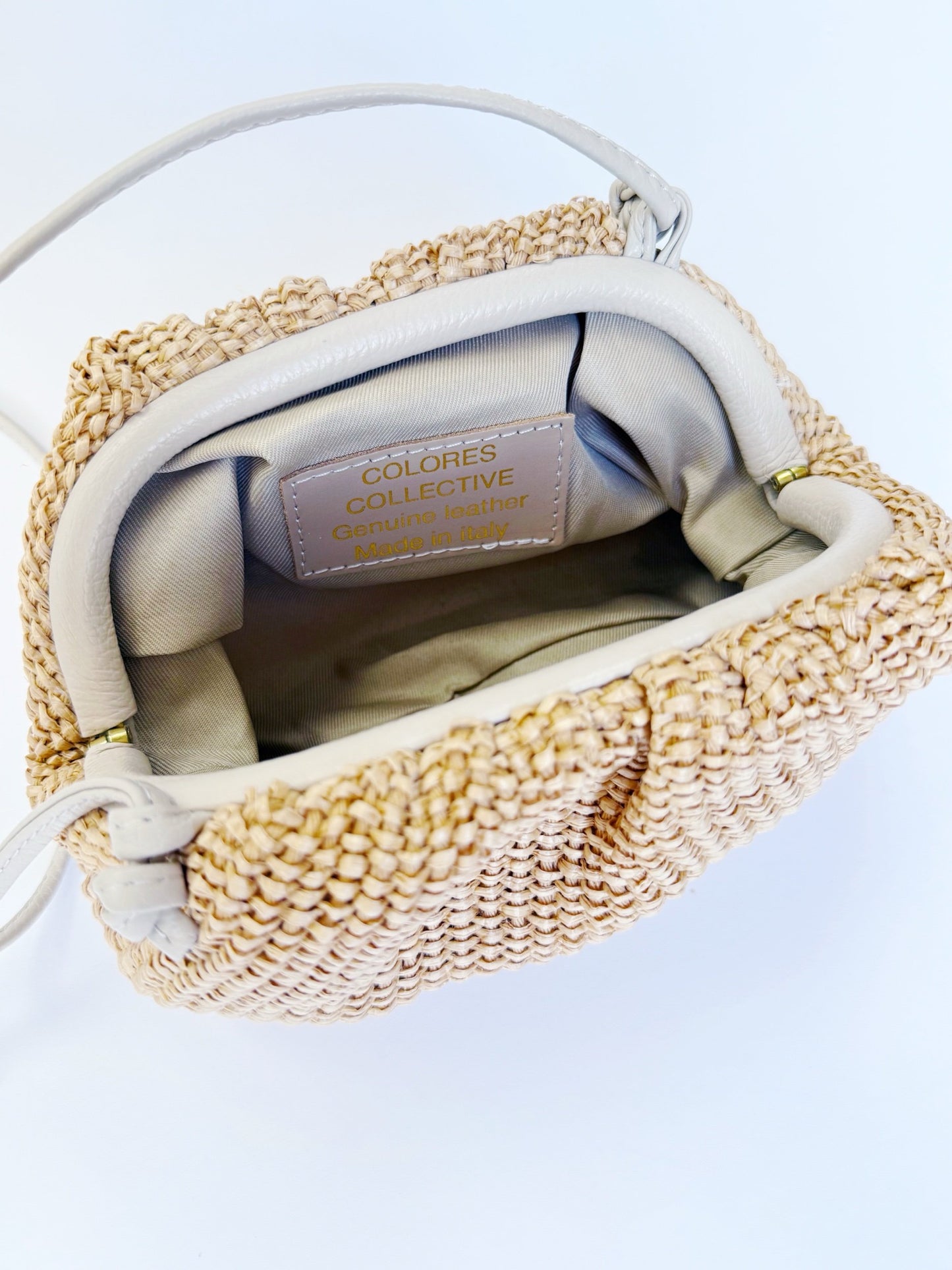 Rico Raffia Clutch