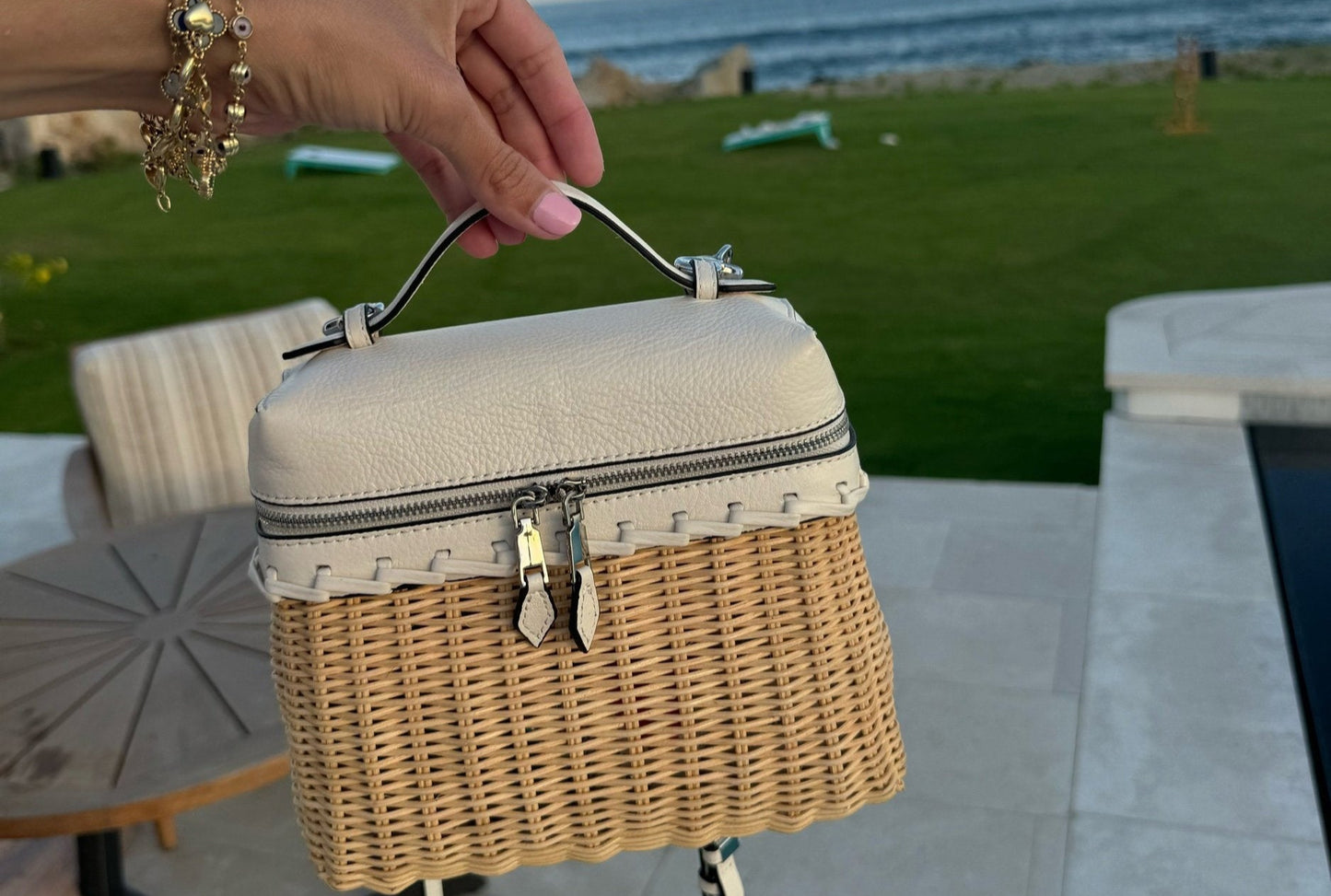 Mini Loro Wicker Tote