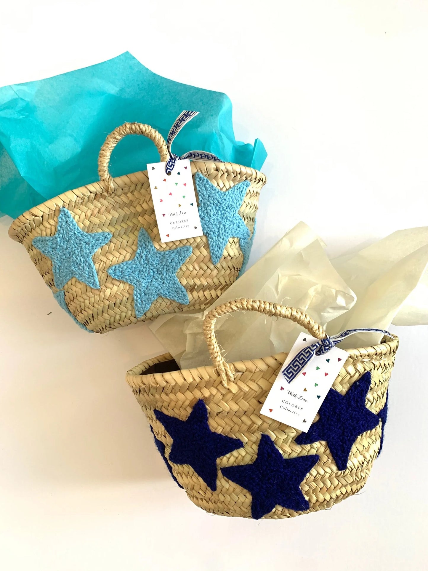Mini Blue Star Baskets