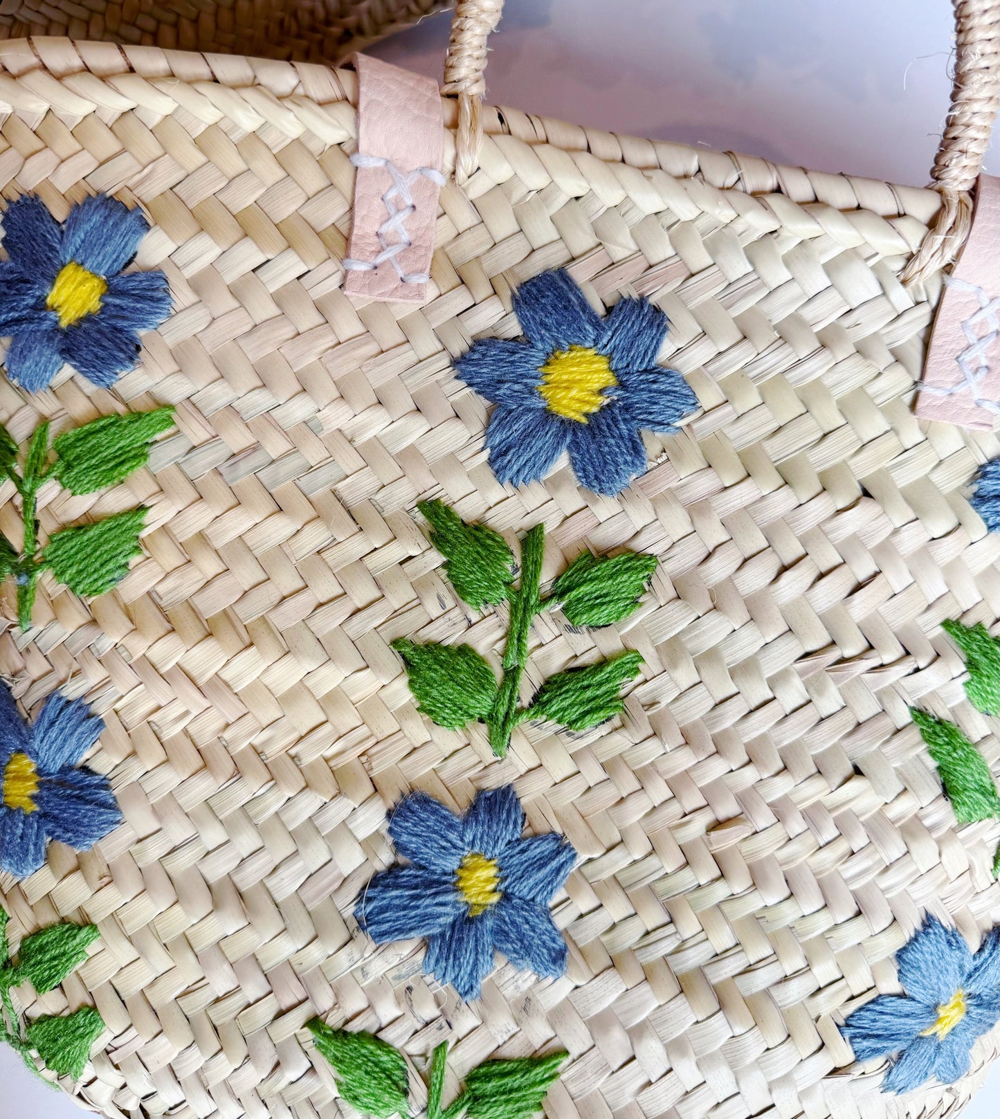 Blue Floral Tote