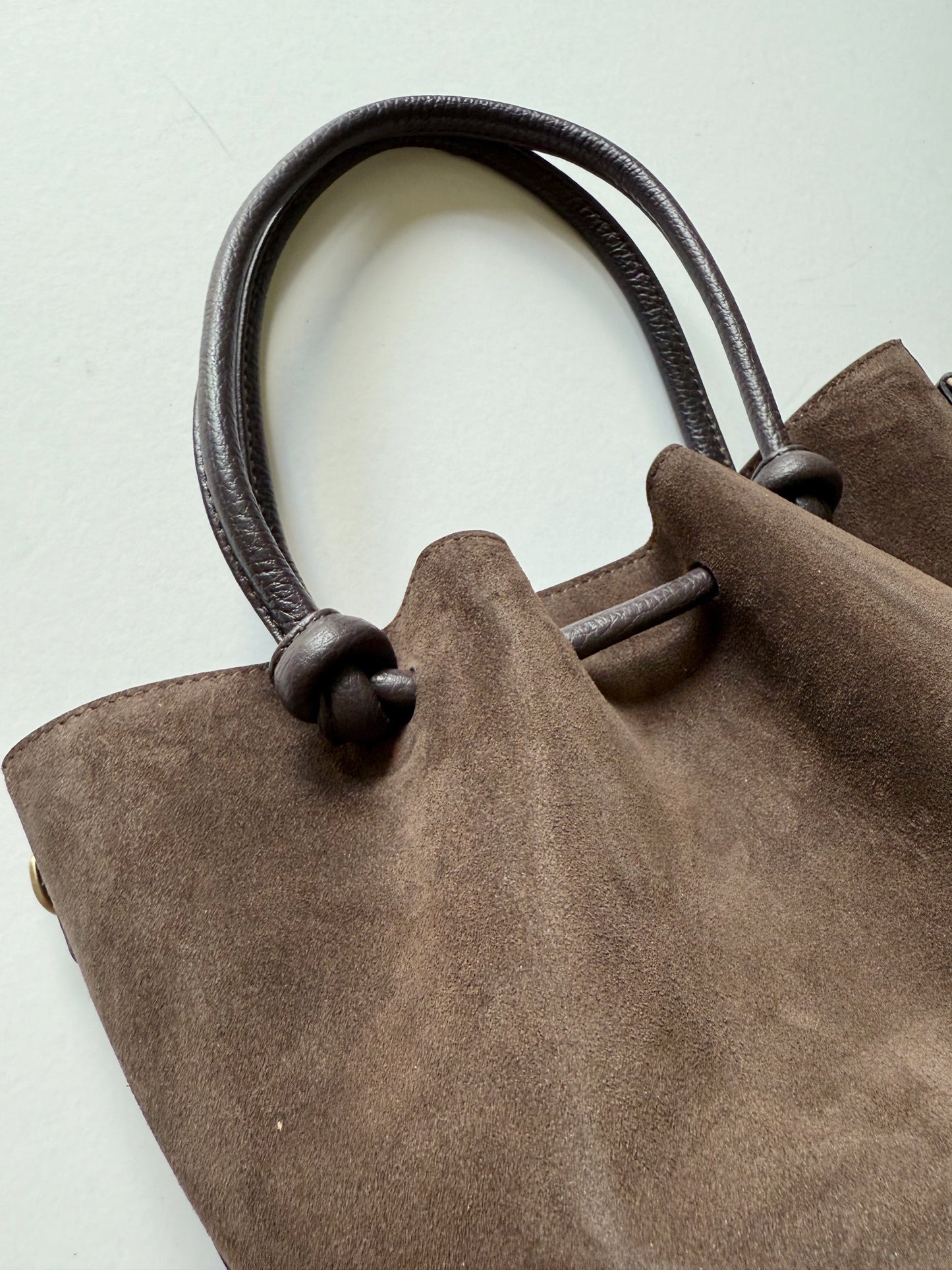 Suede Knot Bags Chocolate Brown PRE-SALE