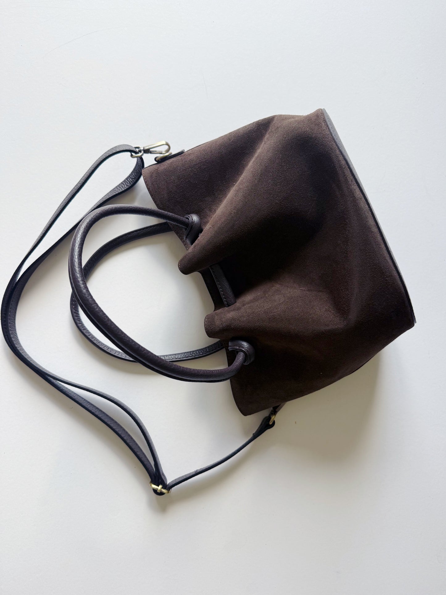 Suede Knot Bags Chocolate Brown PRE-SALE