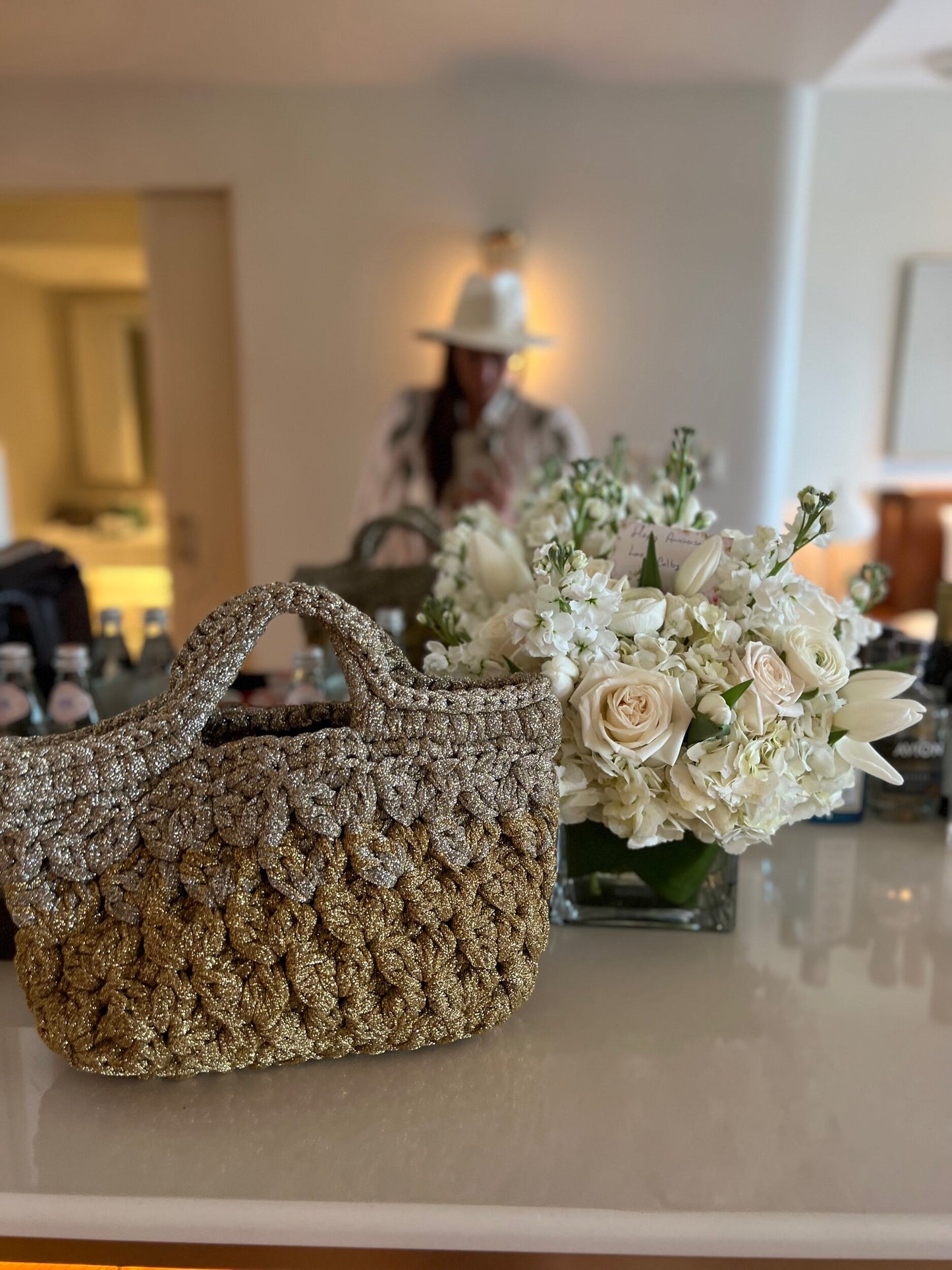 Bianca Ombre Woven Bag