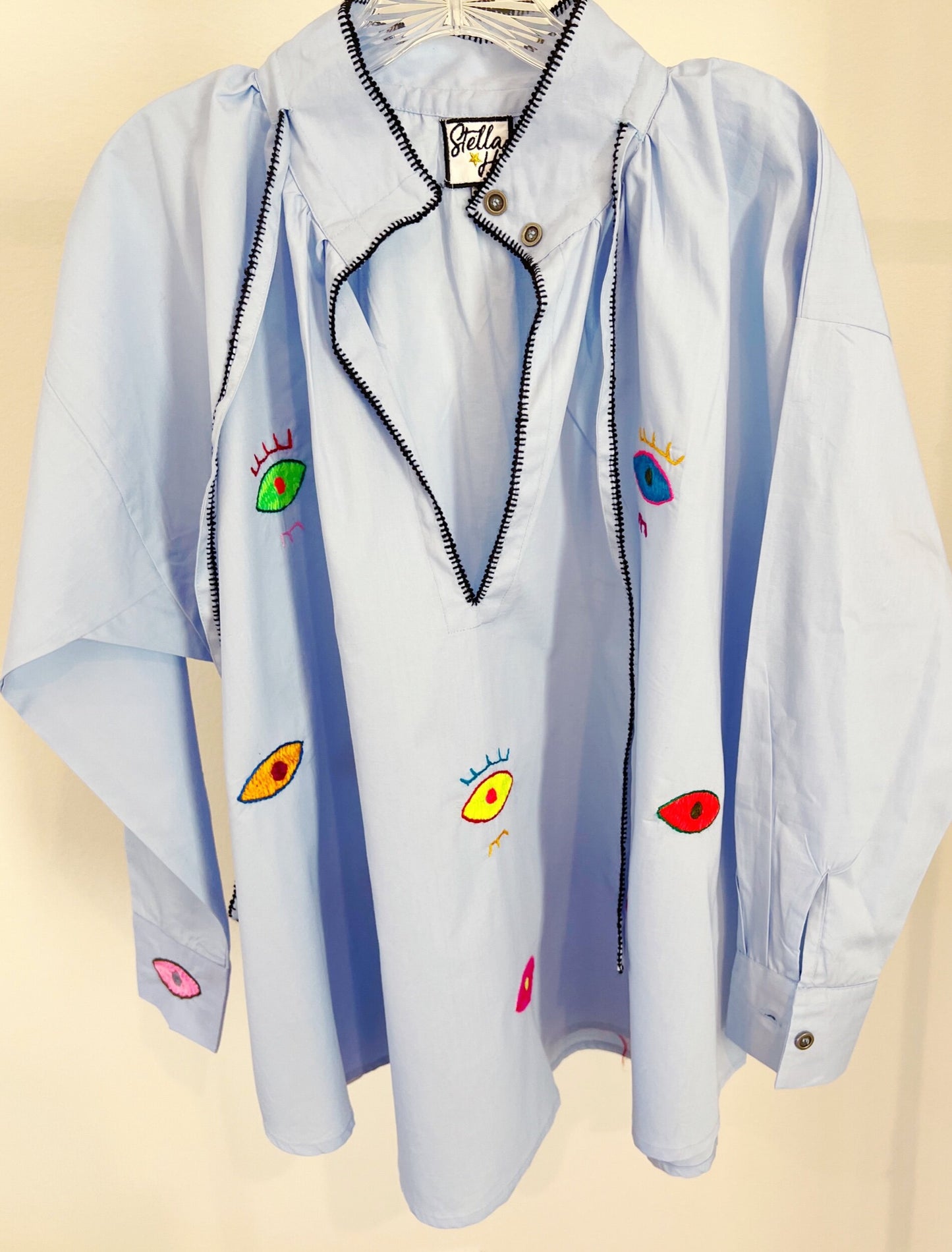 Blue Evil Eye Blouse