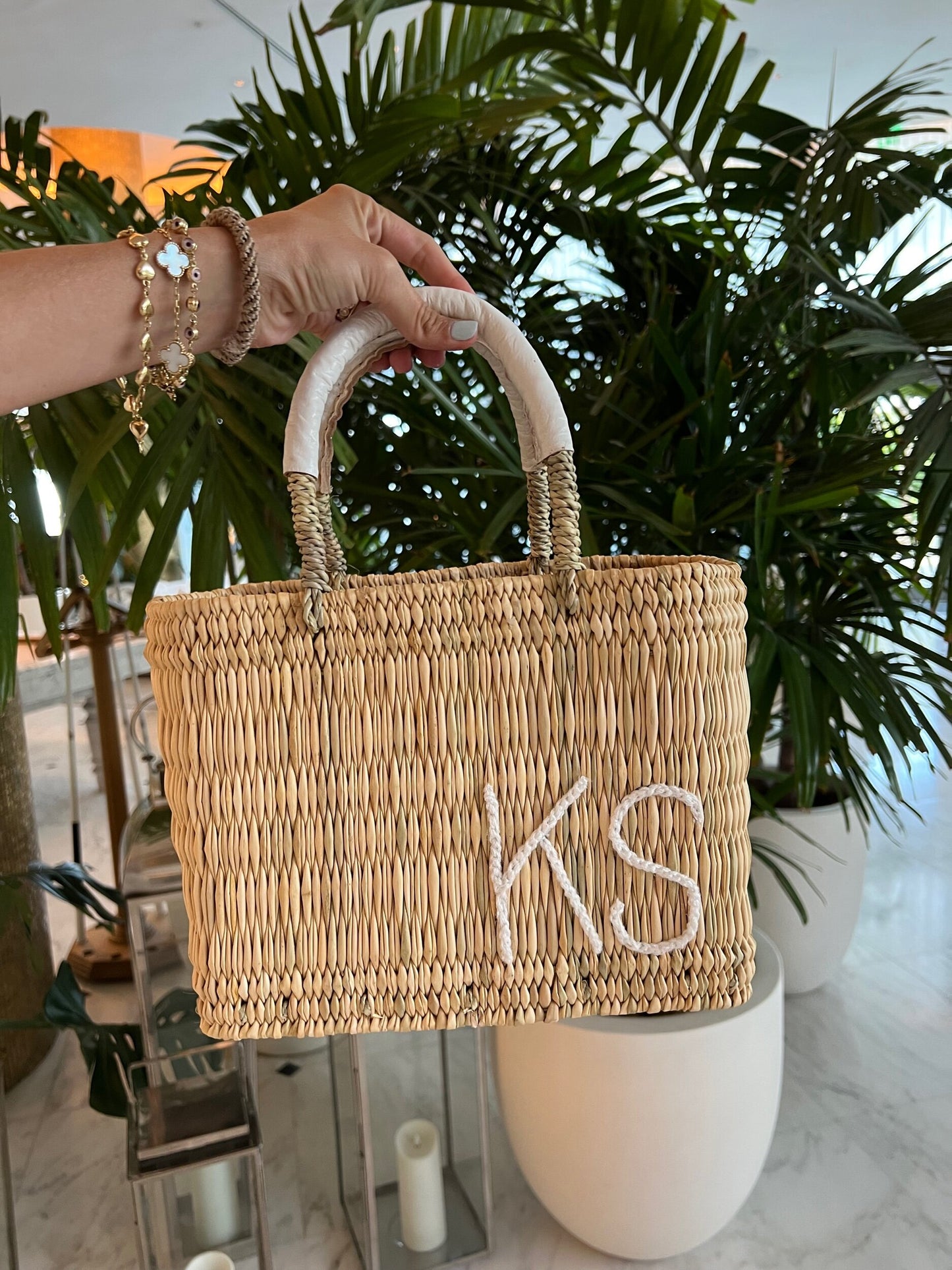 Monogram Structured Weave Bags