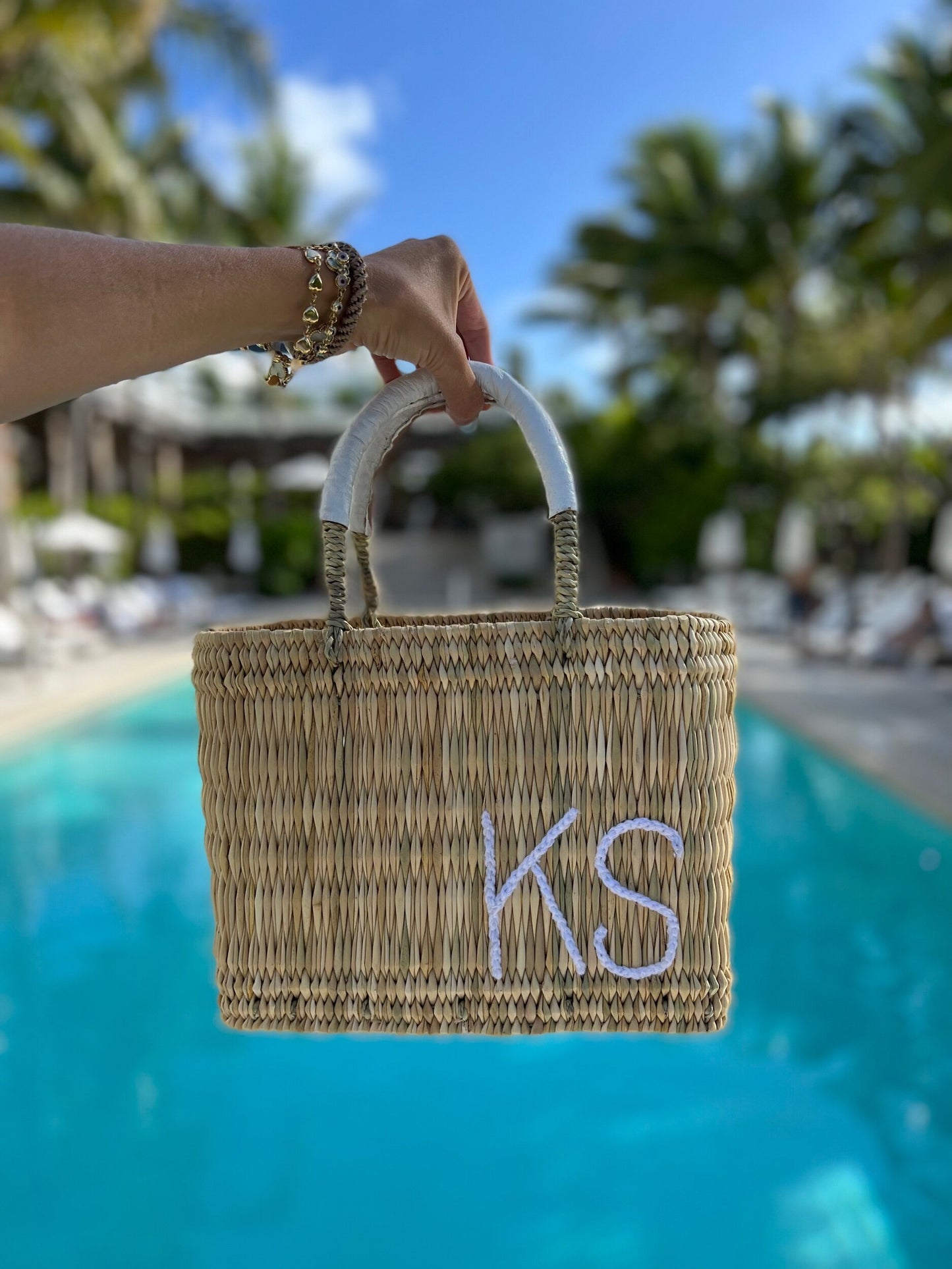 Monogram Structured Weave Bags