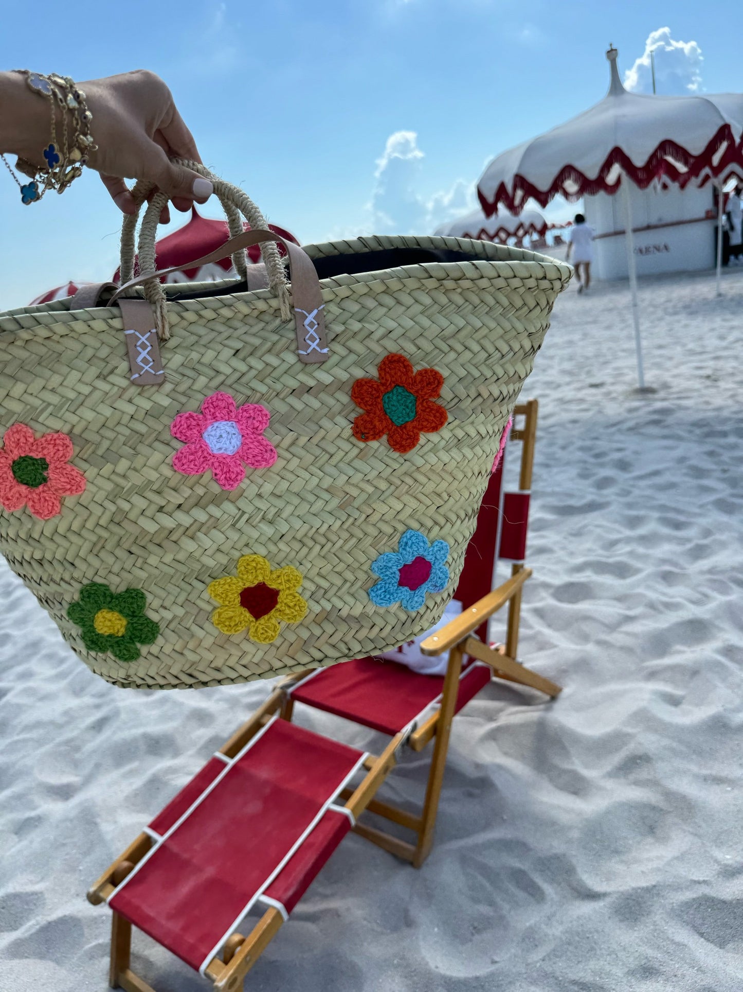 Multi Color Floral Tote