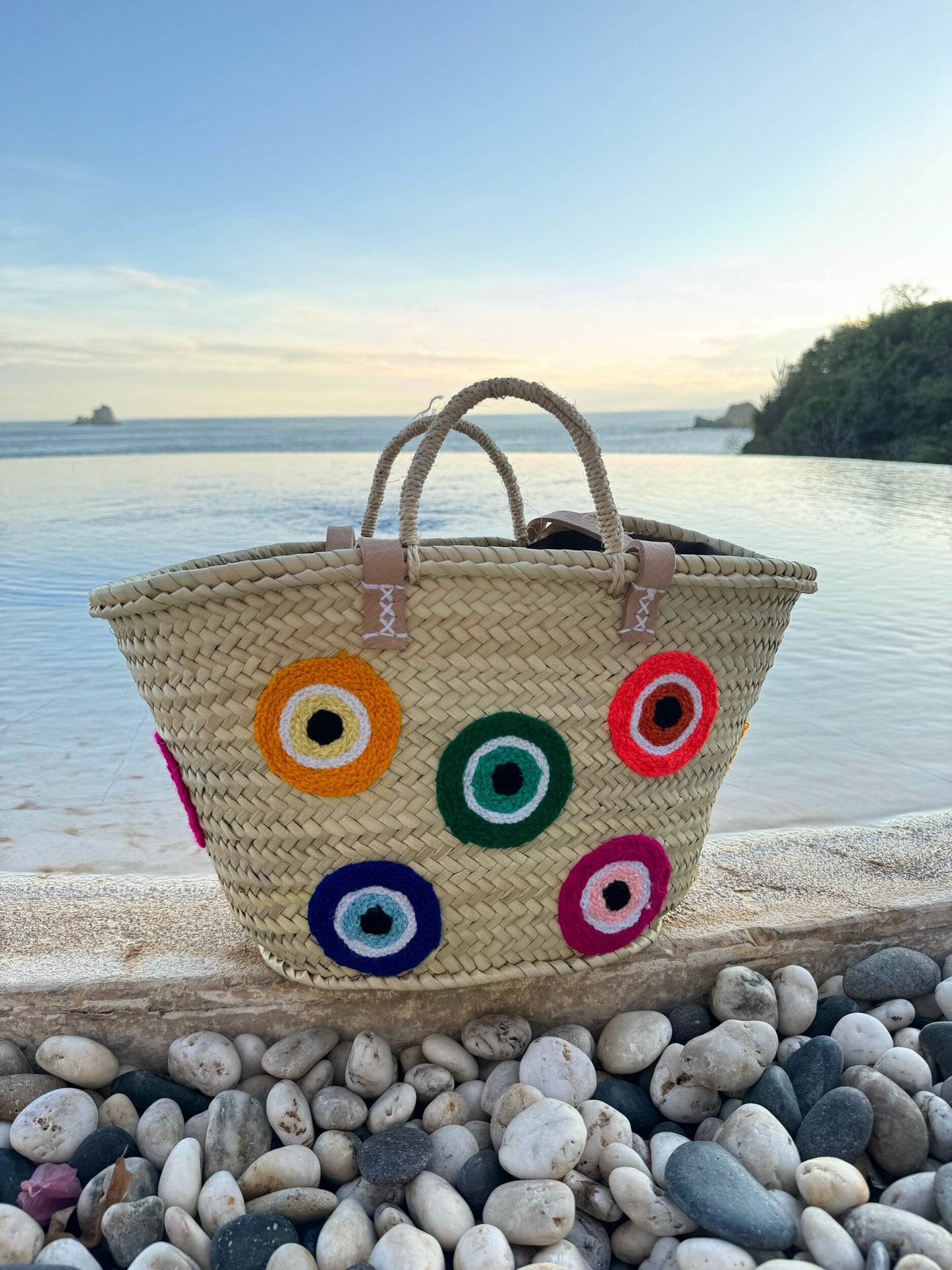 Multi Color Evil Eye Tote