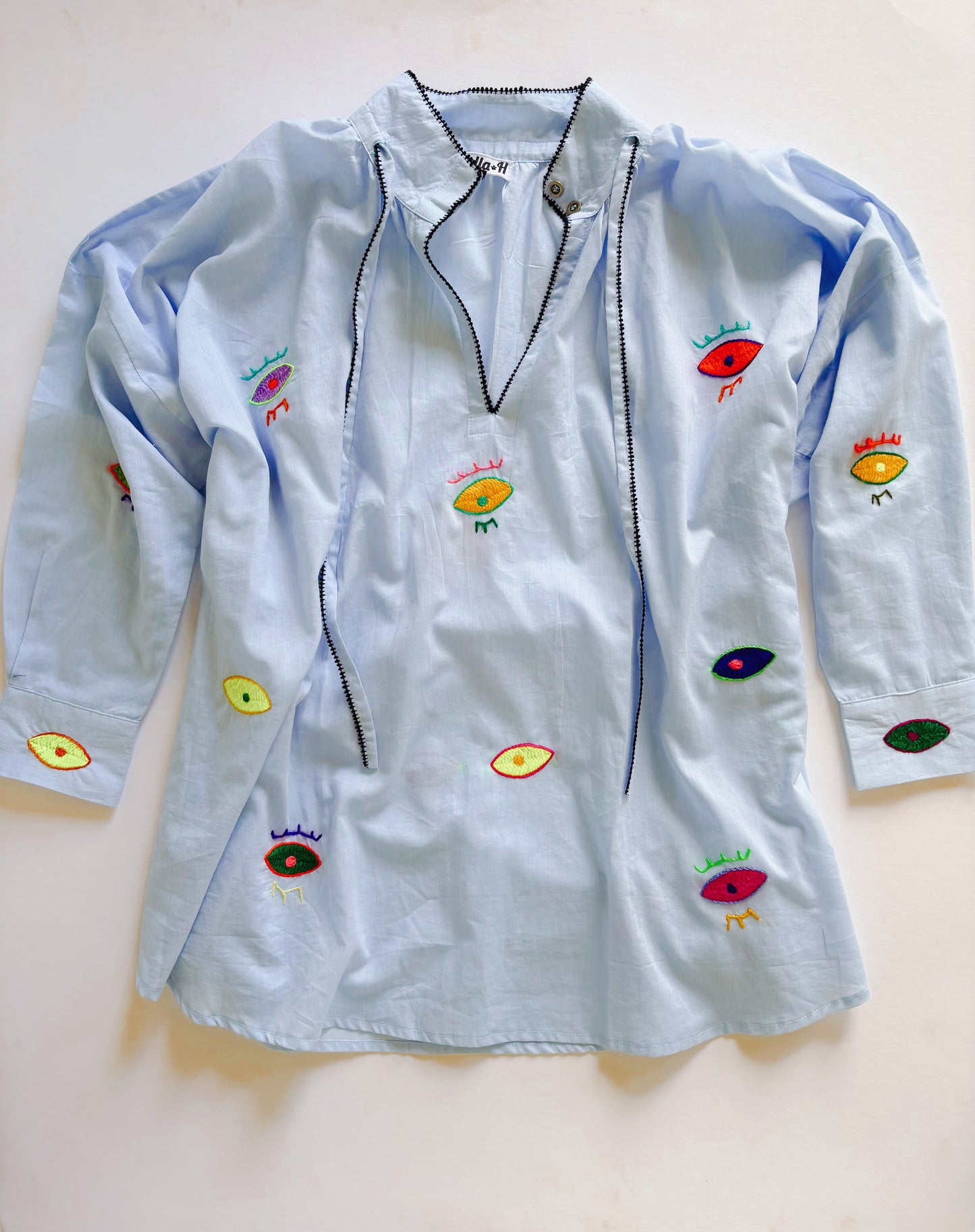 Blue Evil Eye Blouse