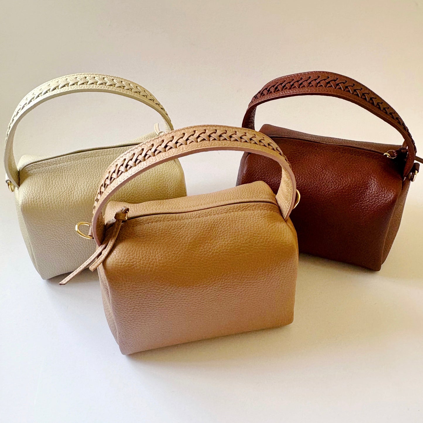 Braided Handle Bag Mocha