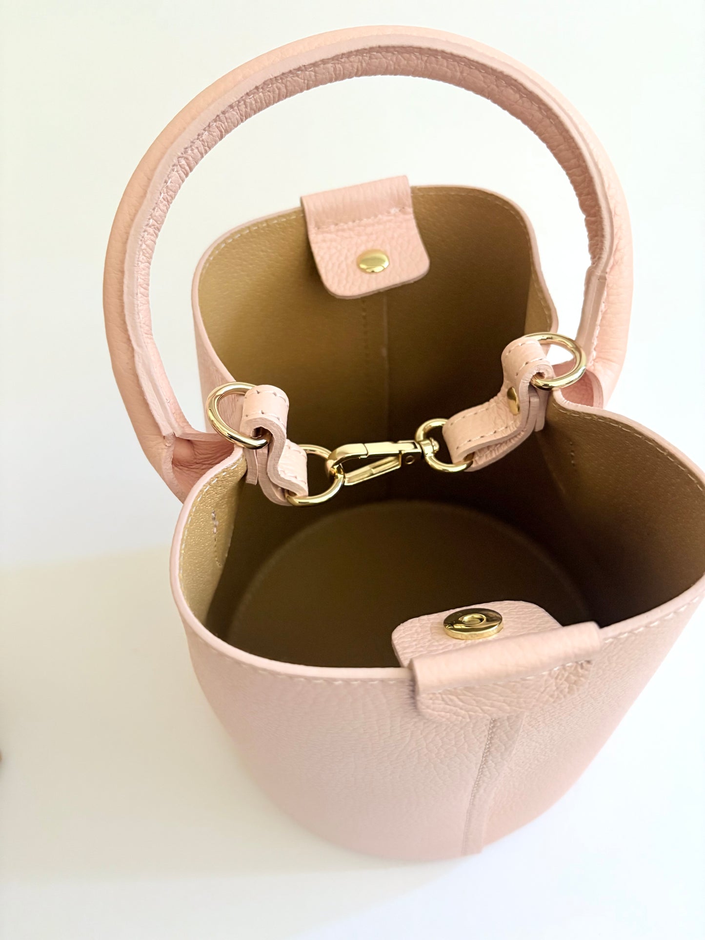 Light Pink Leather City Bag