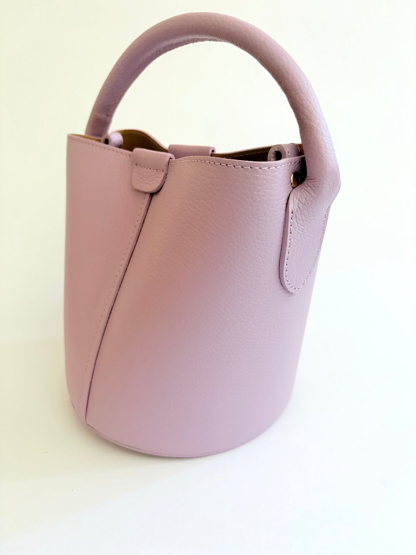 Lavender Leather City Bag