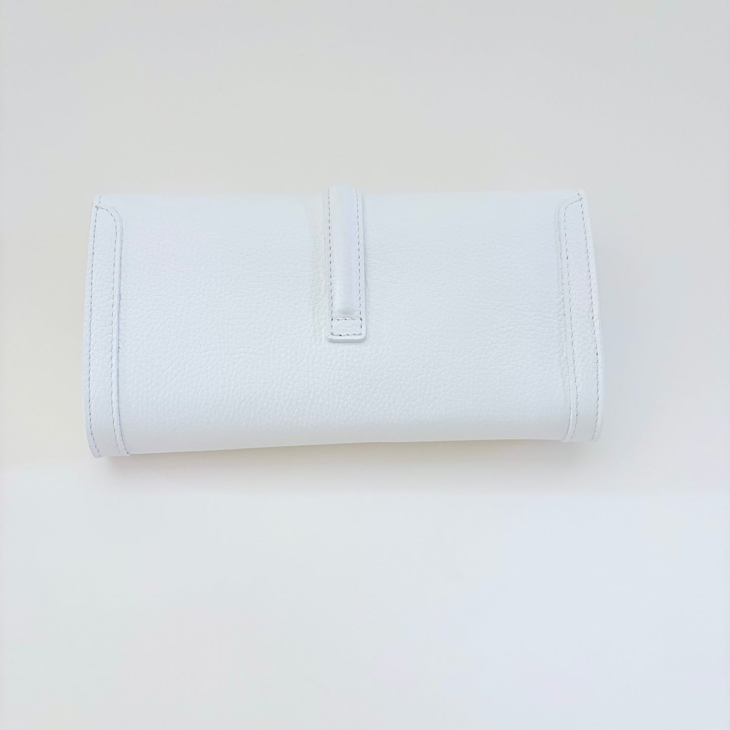 White Monet Leather Clutch Limited Edition