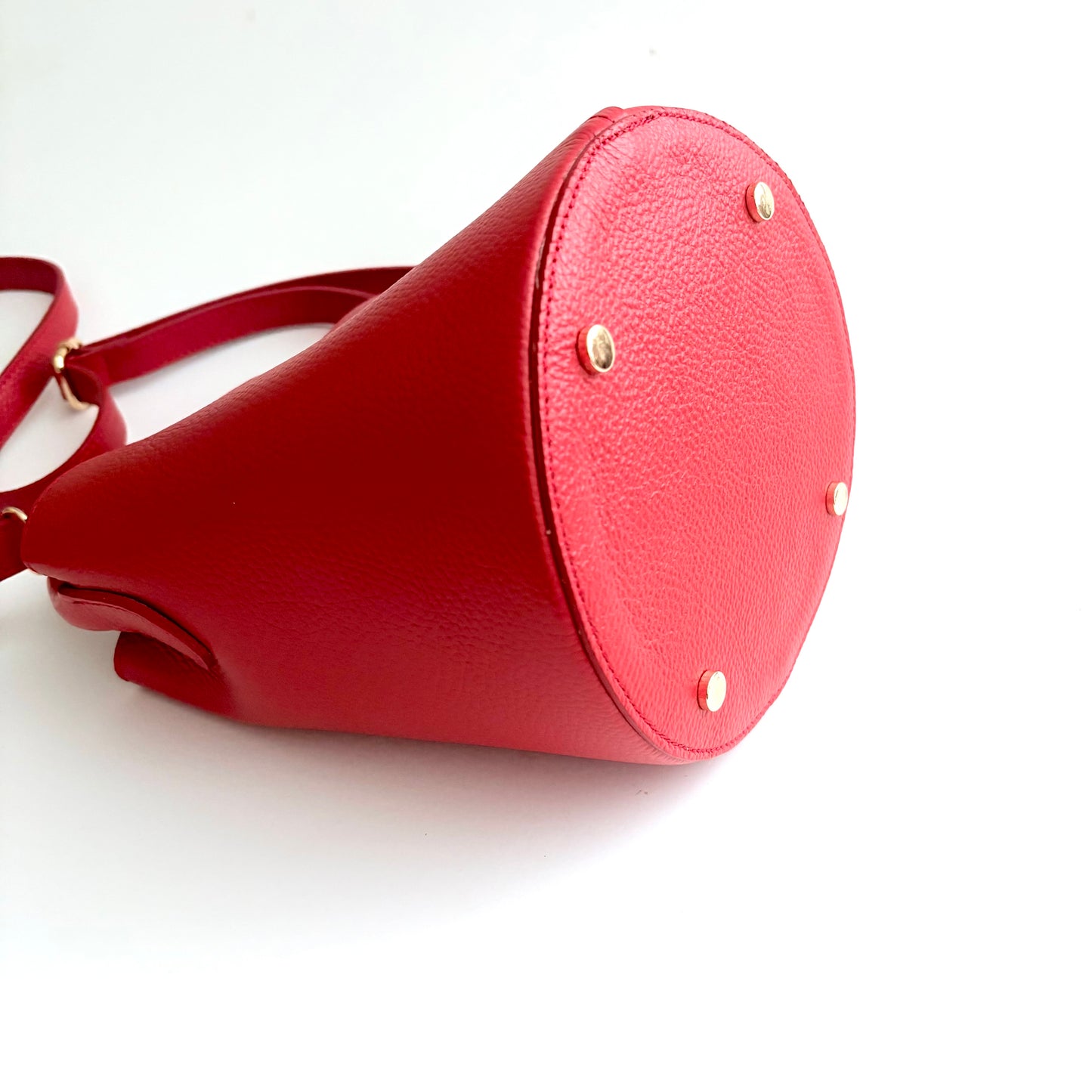 Red Leather City Bag