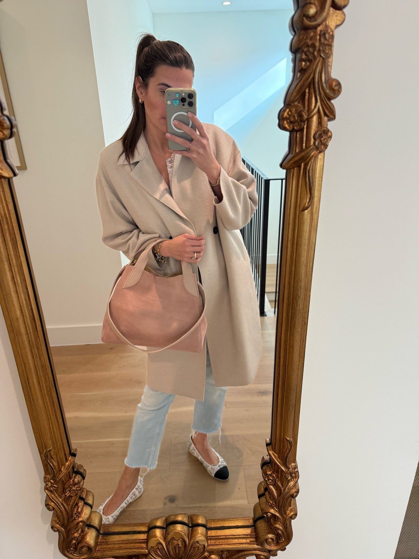 Blush Suede Lugano Tote