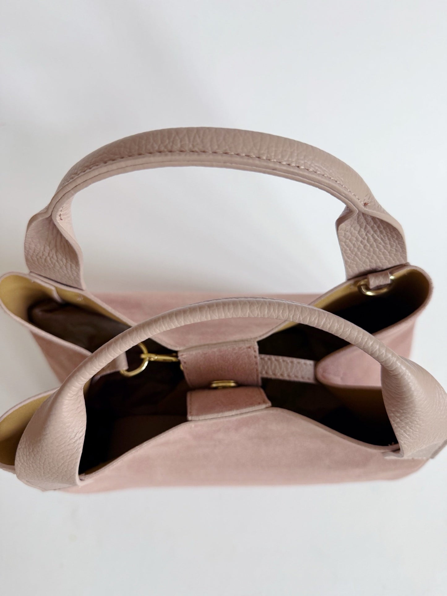 Blush Suede Lugano Tote