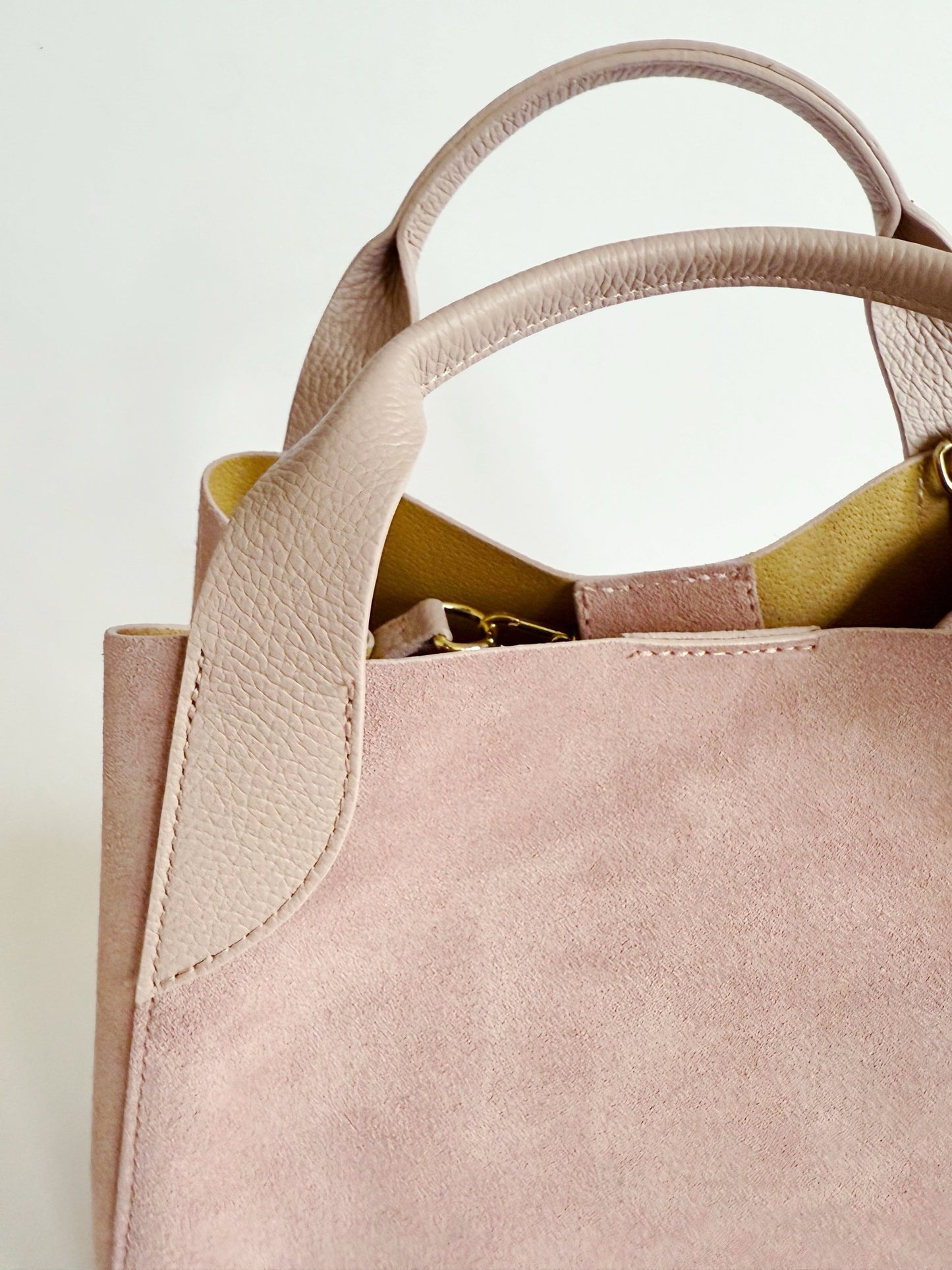 Blush Suede Lugano Tote