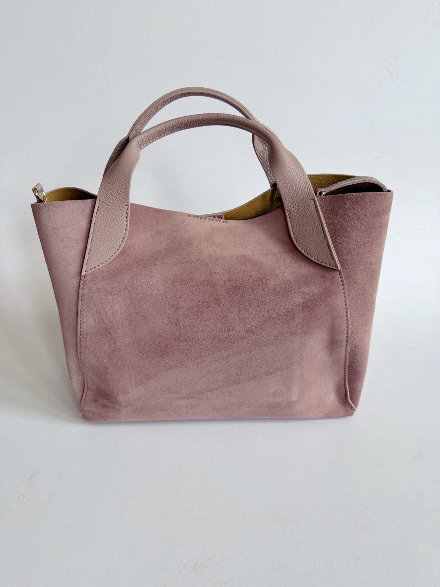 Blush Suede Lugano Tote