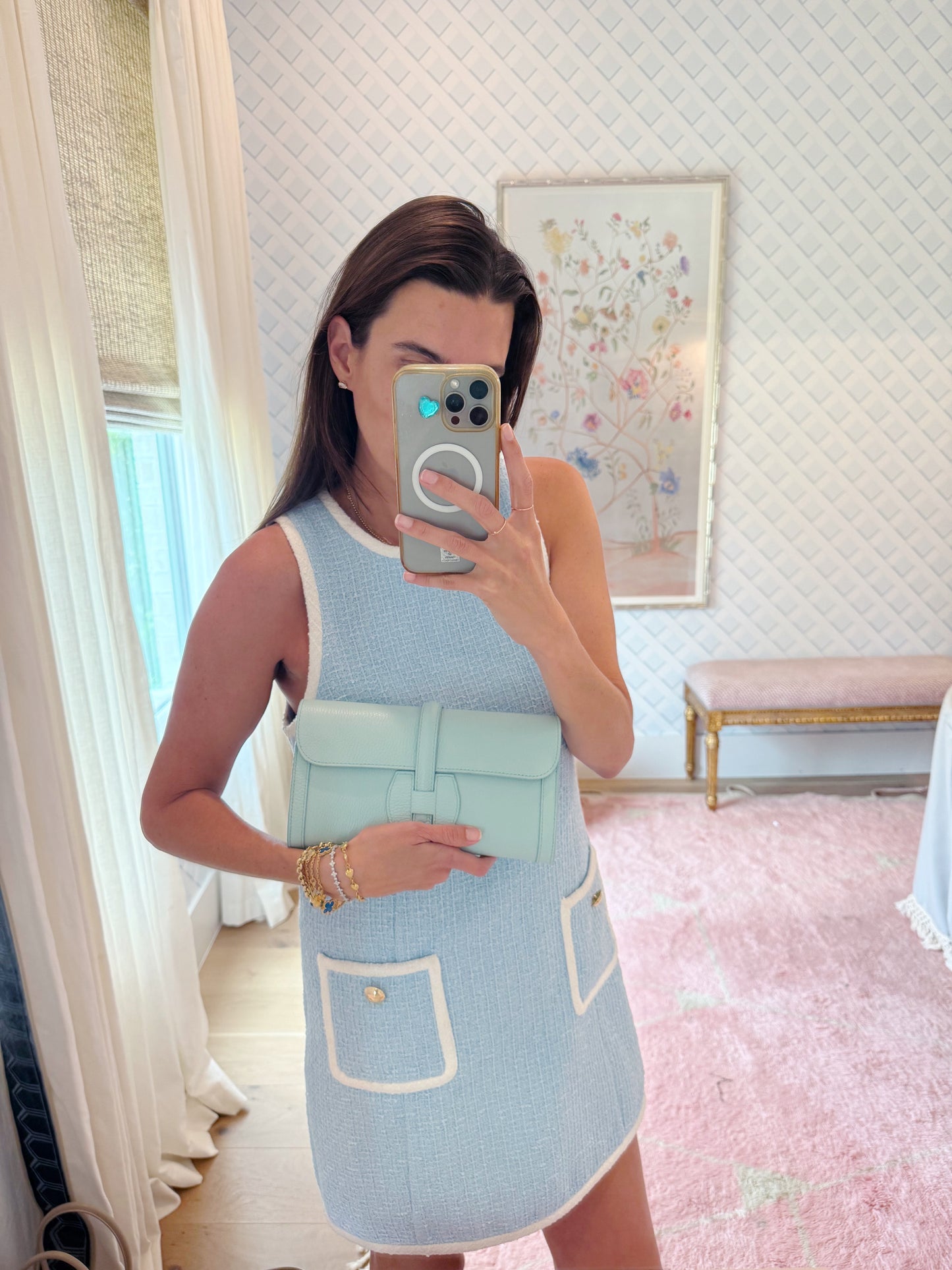 Monet Leather Clutch