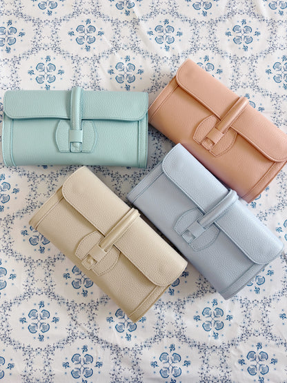 Monet Leather Clutch