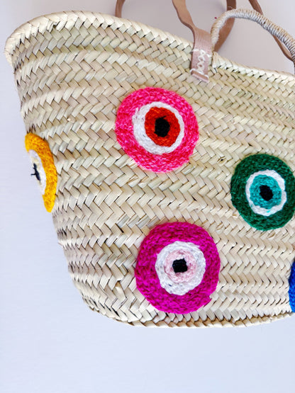 Multi Color Evil Eye Tote