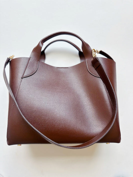 LUGANO ALL LEATHER TOTE