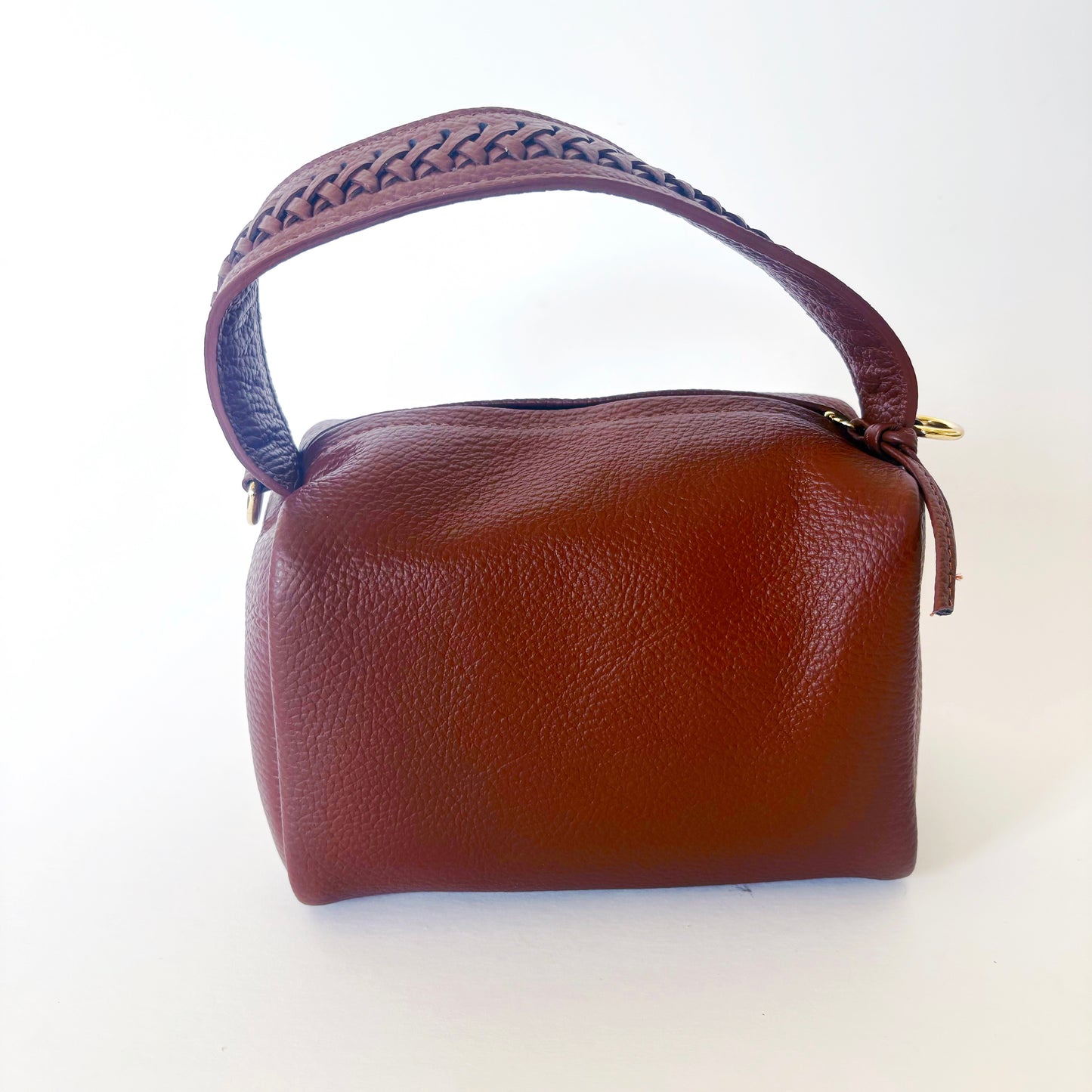 Braided Handle Bag Mocha
