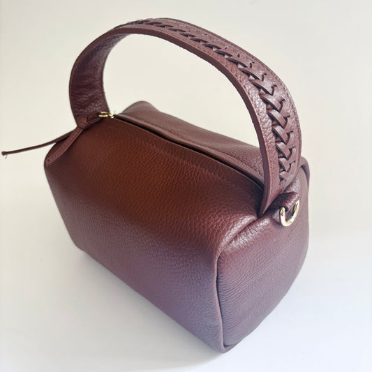 Braided Handle Bag Mocha