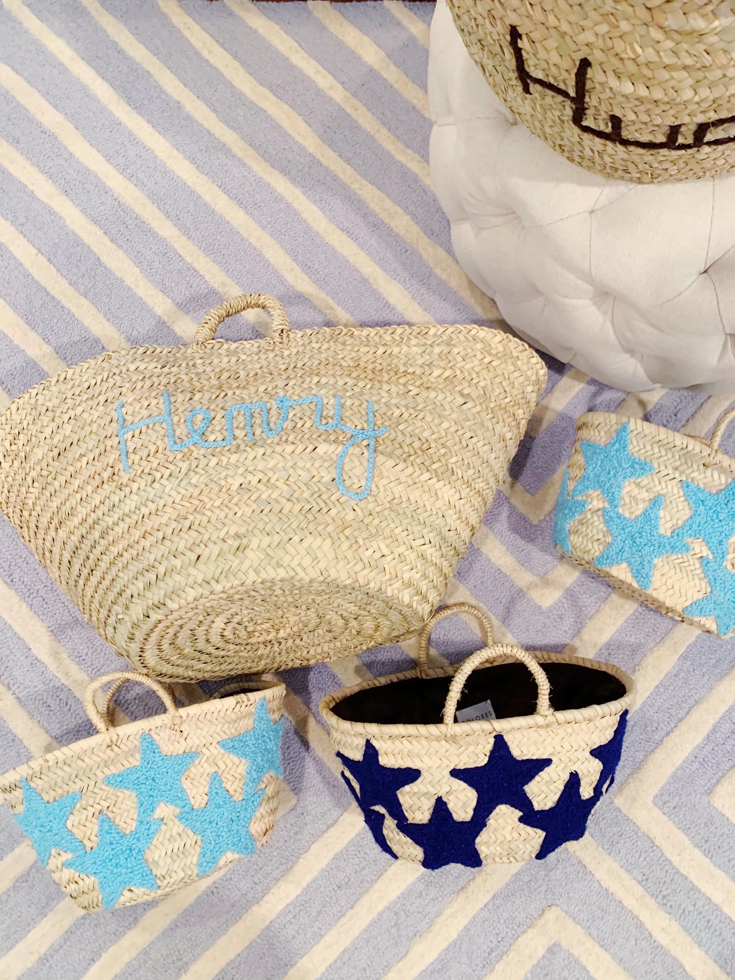 Mini Blue Star Baskets
