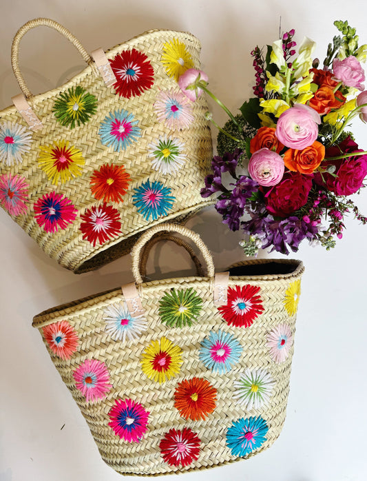 Multi Color Floral Tote