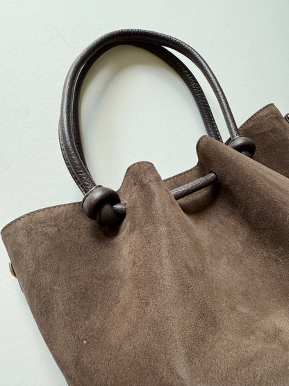 Suede Knot Bags Chocolate Brown PRE-SALE