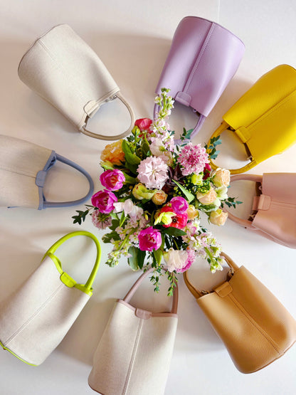 Taupe Canvas City Bag