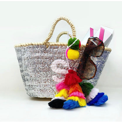 Silver Mini Sequin Baskets