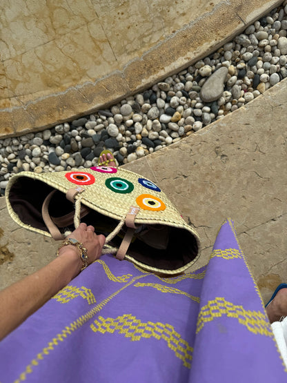 Multi Color Evil Eye Tote