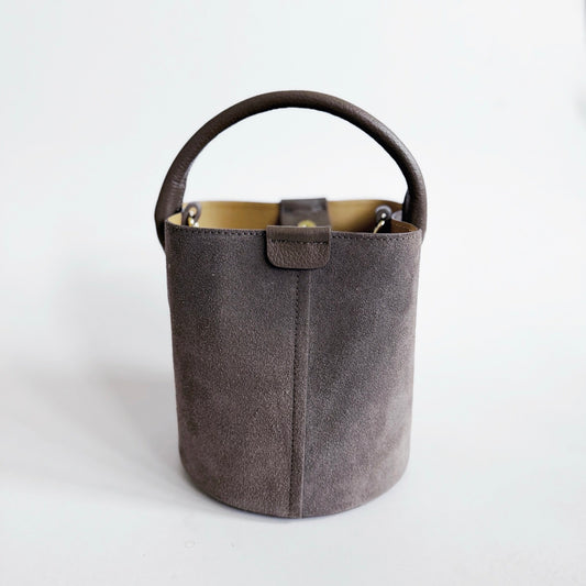 Stone Beige Suede City Bag
