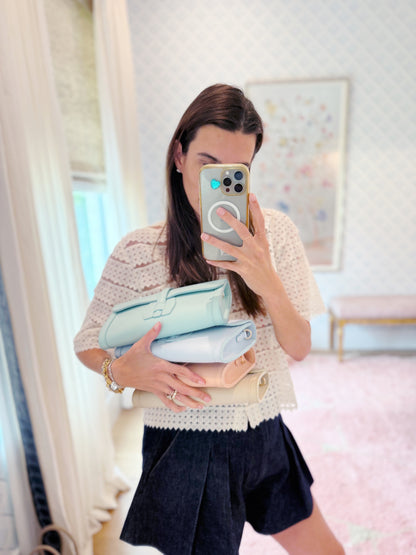 Monet Leather Clutch