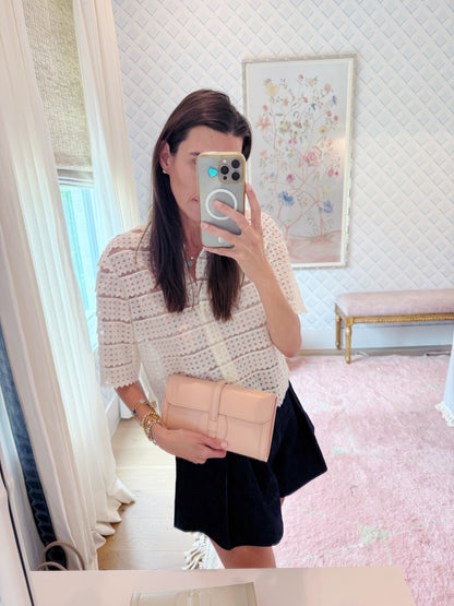 Monet Leather Clutch