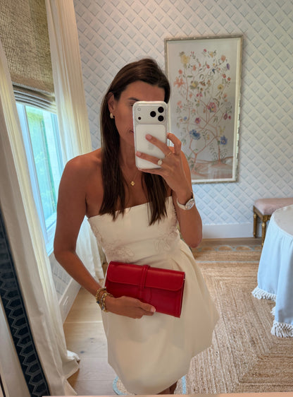 Red Monet Leather Clutch Limited Edition