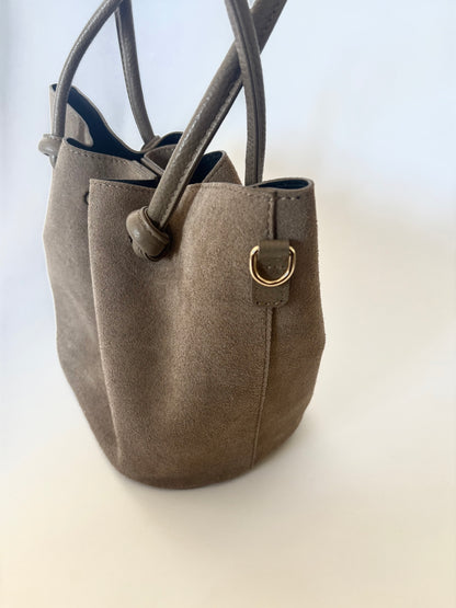 Suede Knot Bags Beige