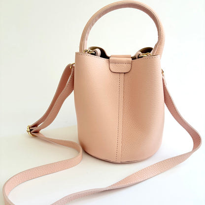 Light Pink Leather City Bag