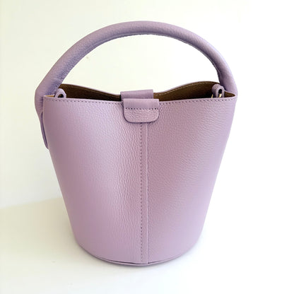 Lavender Leather City Bag