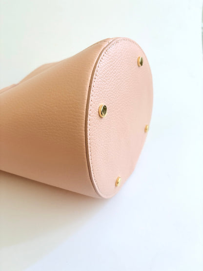 Light Pink Leather City Bag