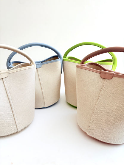 Taupe Canvas City Bag